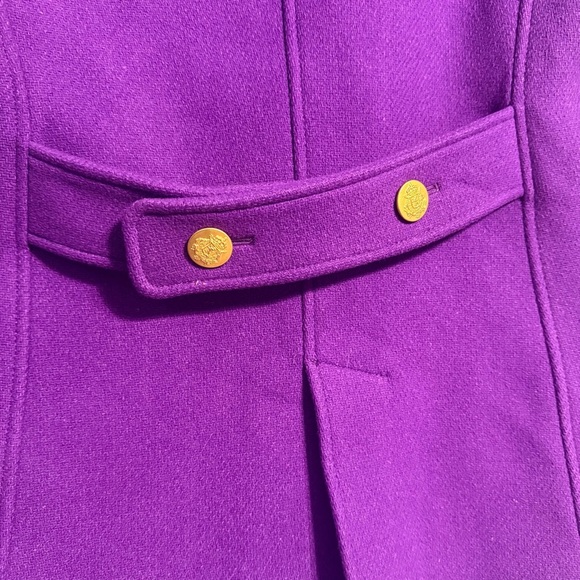 J Crew Stadium Cloth Nello Gori Majesty Peacoat 2 - Picture 6 of 7